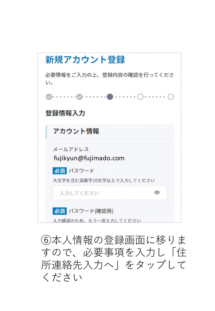 ふじさわIDの登録方法